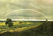 Caspar David Friedrich, Landschaft mit Regenbogen